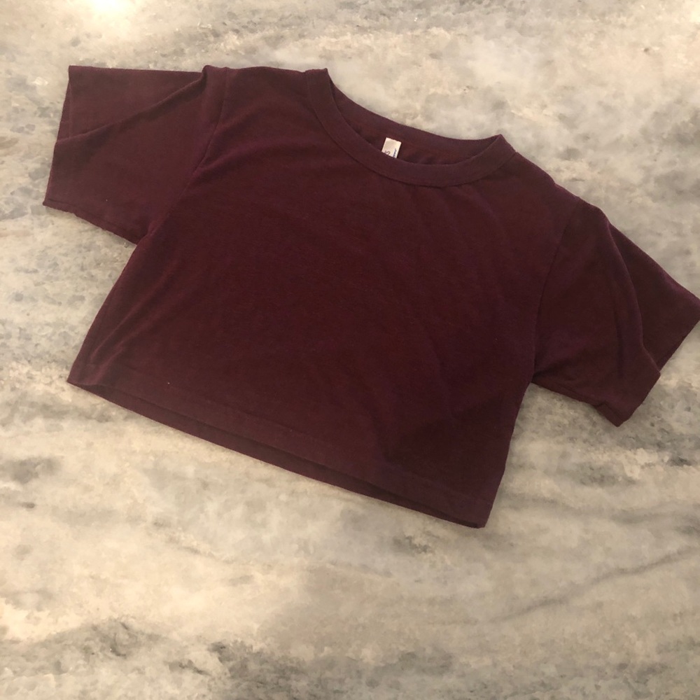 American Apparel cropped tee